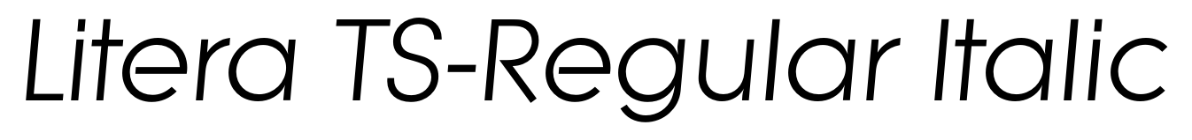 Litera TS-Regular Italic